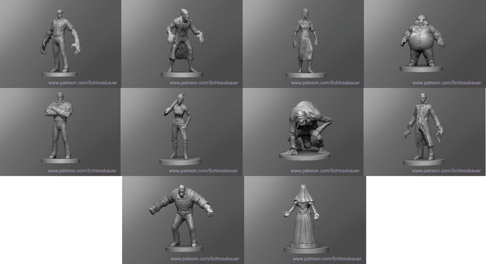 Dungeons and Dragons - HD Resin Print - Citizens, NPC's, Villagers - Innsmouth