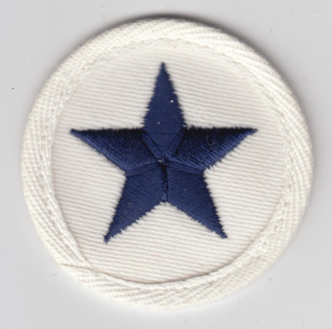 East German Navy Sleeve Patch Insignia Boatswain Rank Volksmarine NVA DDR White