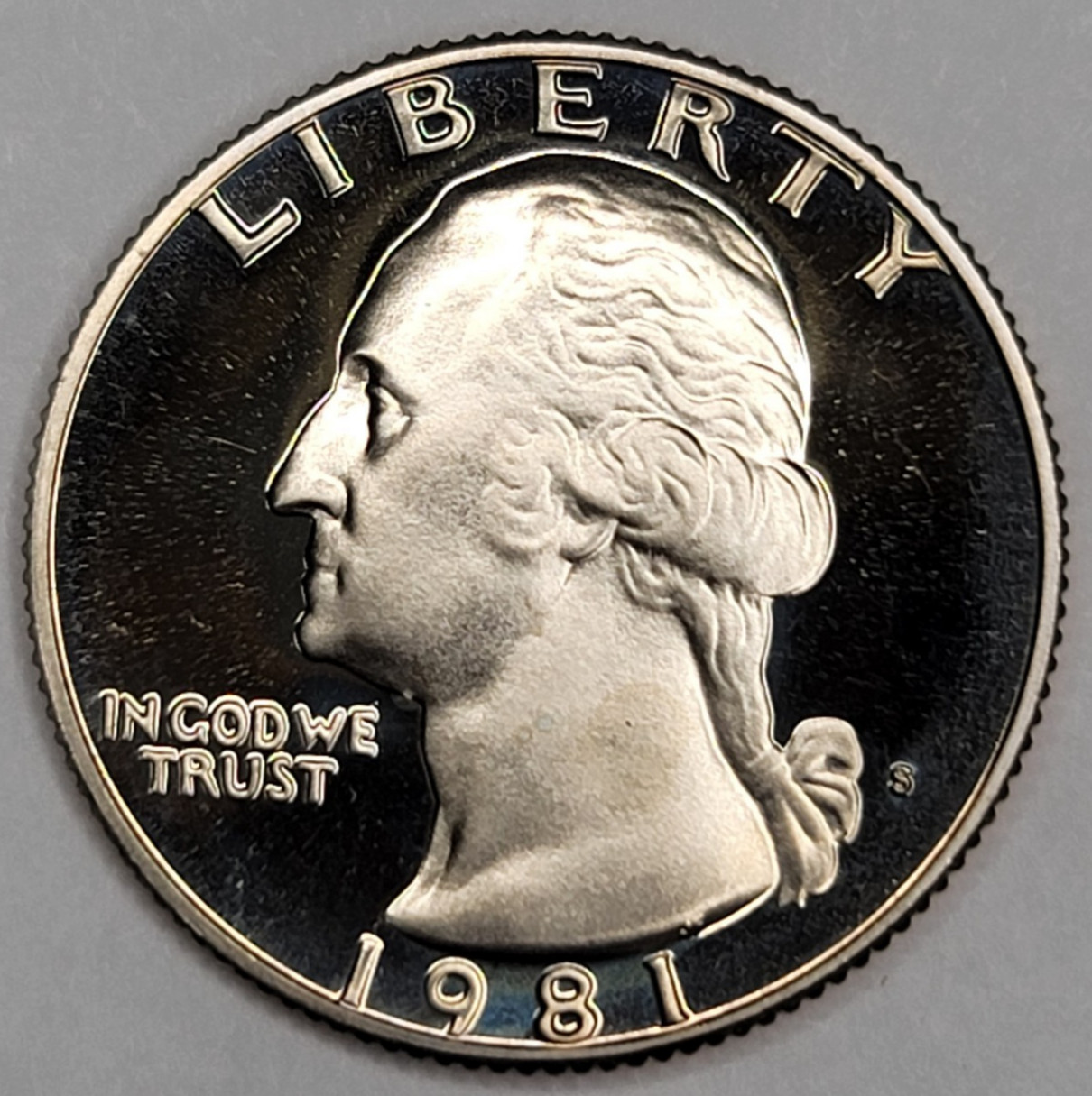 1981 S Gem Proof DCAM Washington Quarter CN-Clad
