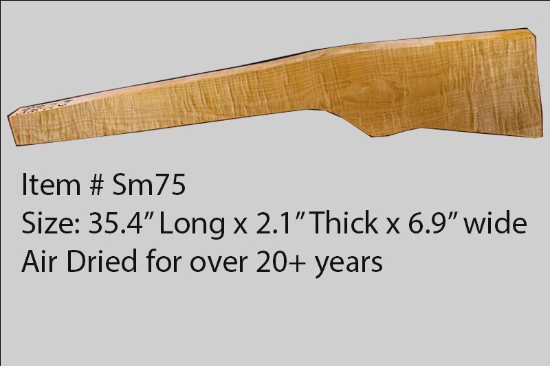 Sugar Maple rifle blank sm75