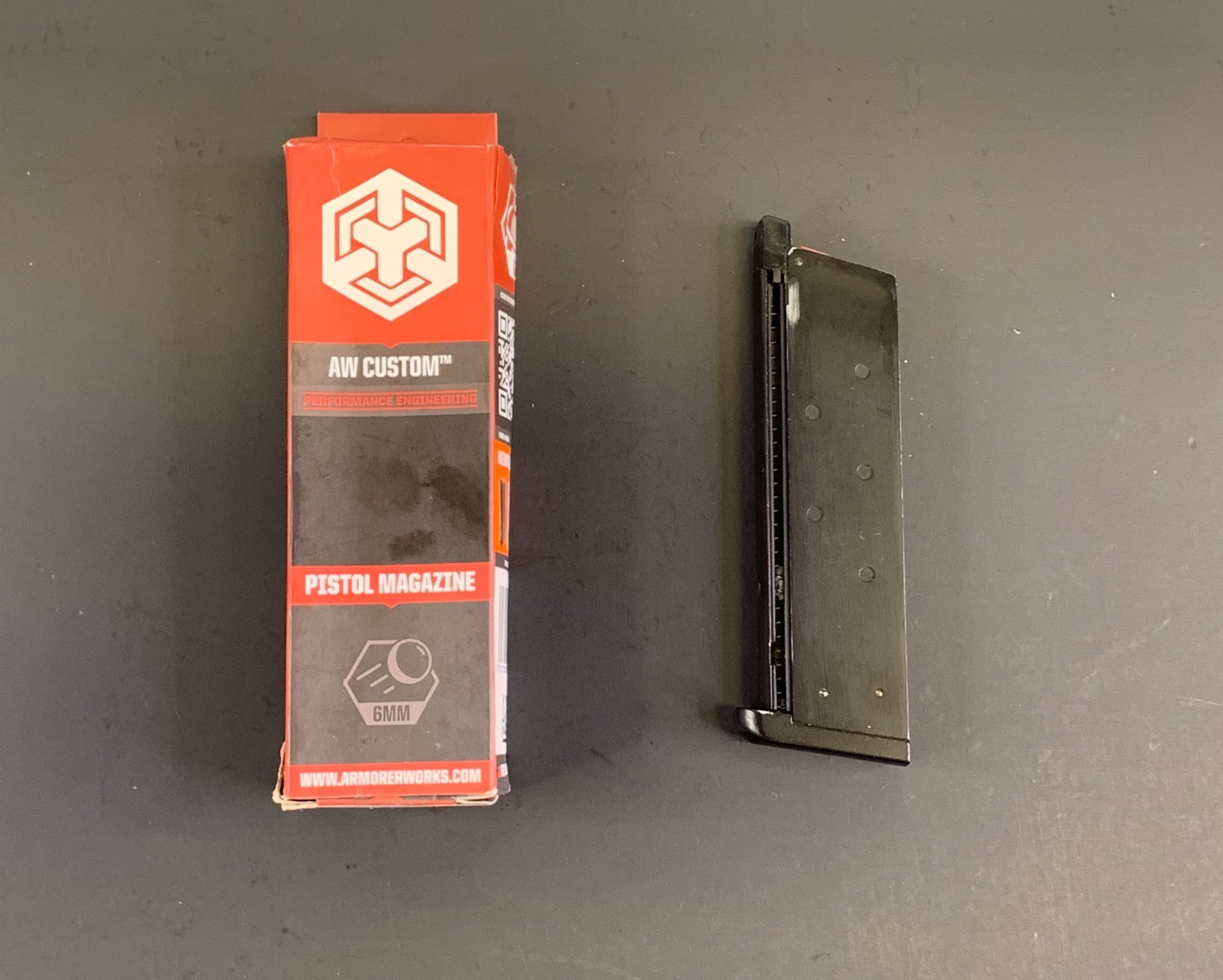 AW Custom 16 Round Magazine for AW 1911 Series Airsoft GBB Pistols BLACK
