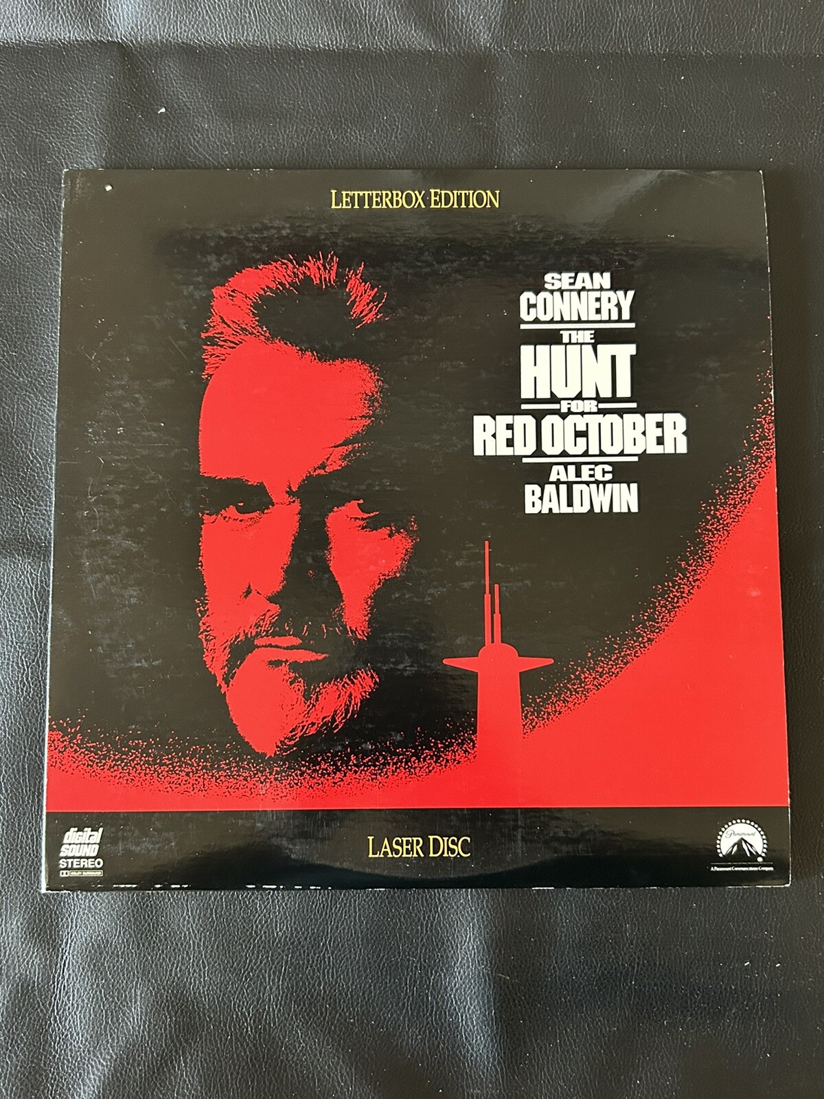 "The Hunt for Red October" Letterbox Laserdisc LD - Sean Connery Excellent Cond