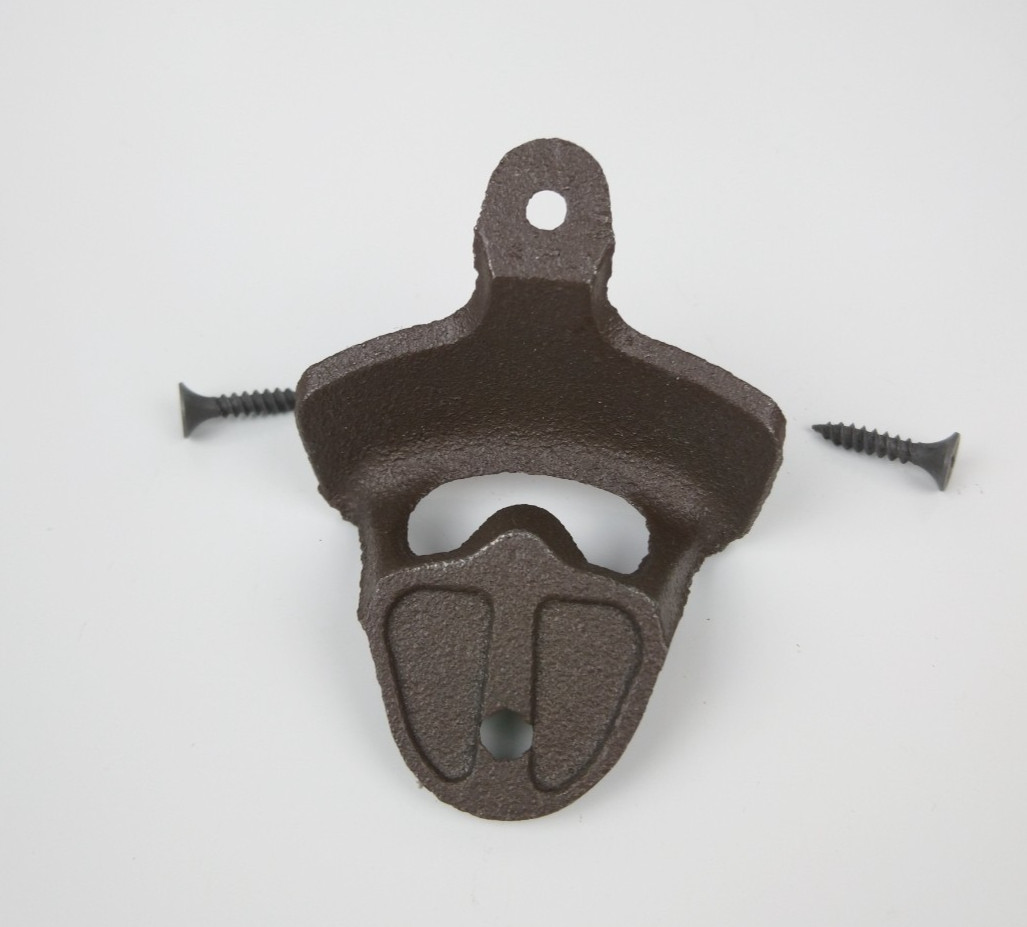 Cast Iron Wall Mounted Bottle Opener OPEN HERE ~ NEW