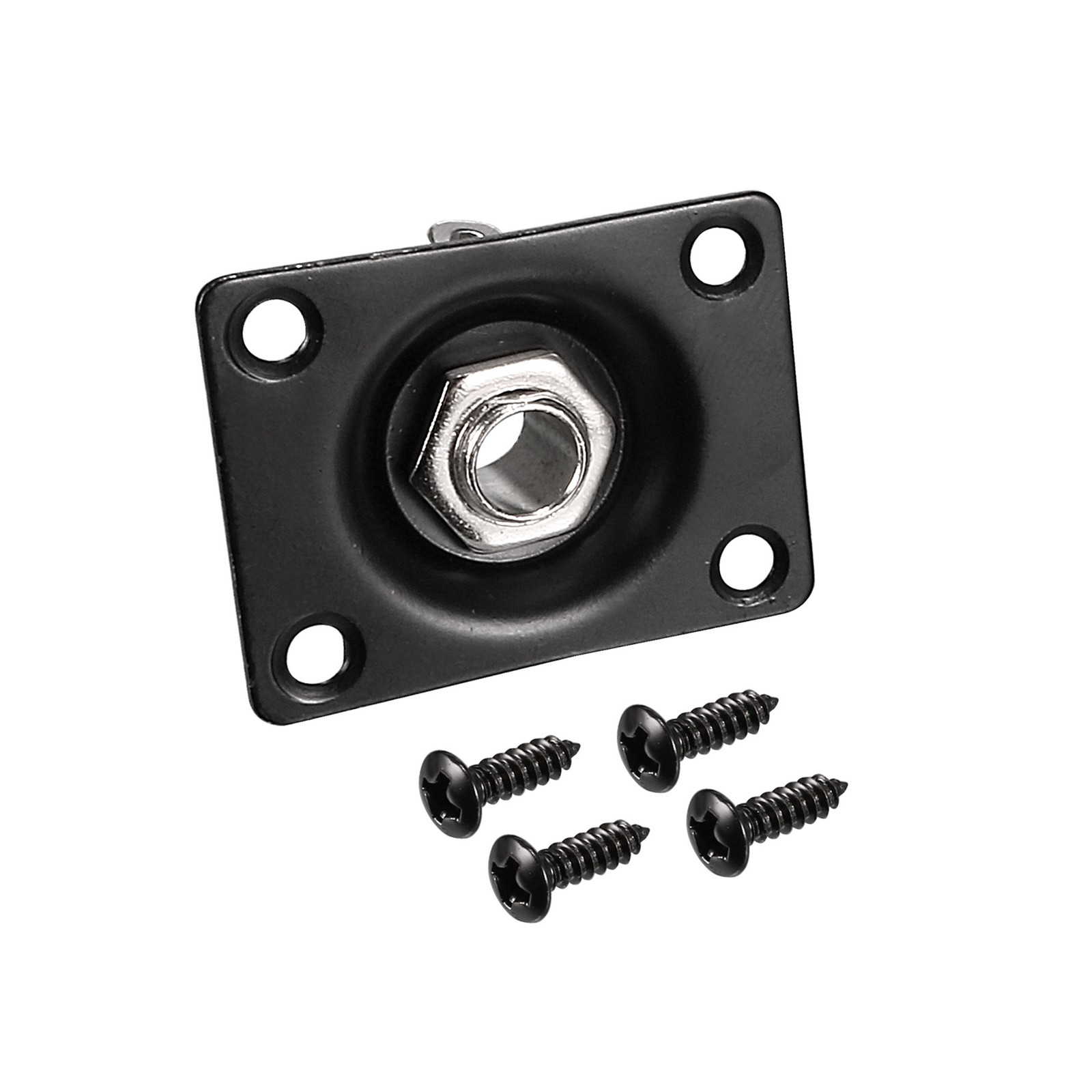 1/4 Inch 6.35mm Guitar Mono Output Jack Plate Input Socket Black