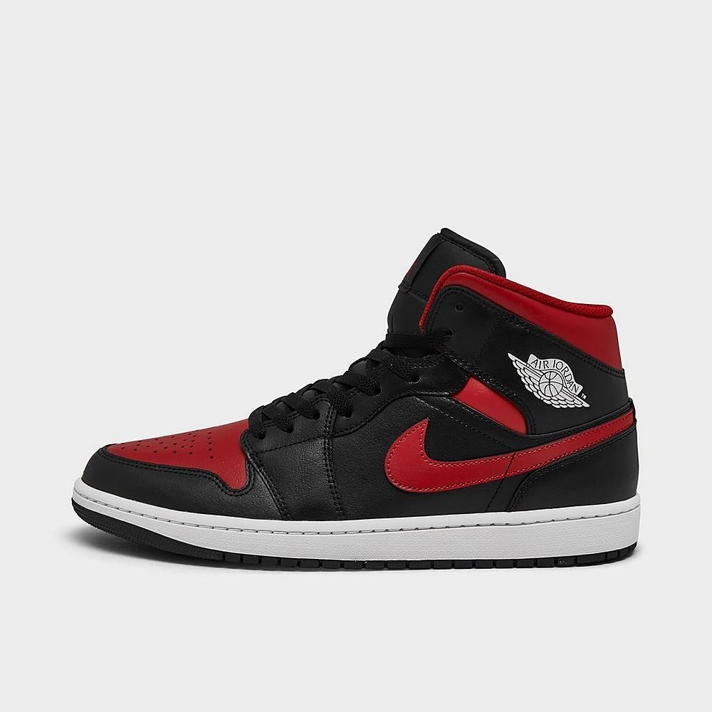 NIB Men Nike Jordan 1 Mid Bred Twist Black/Varsity Red/Summit White DQ8426-067