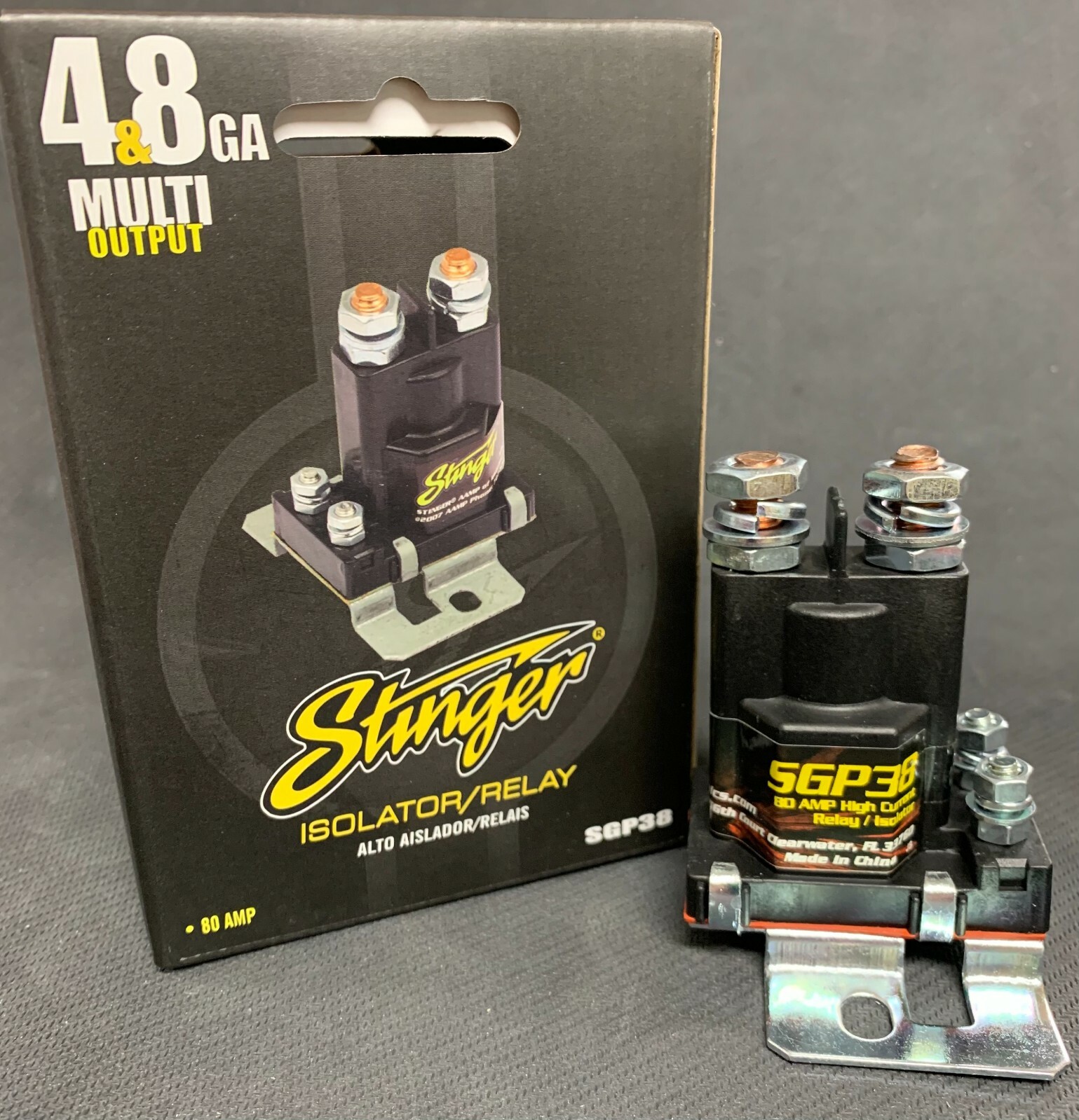 Stinger SGP38 80 AMP Battery Isolator And Relay 12 Volt Replaces Viair 93980