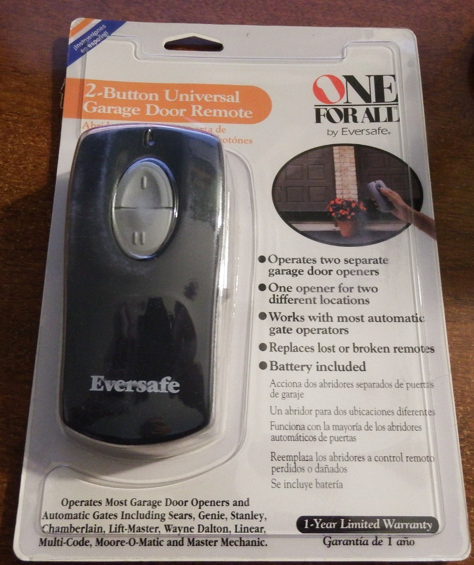One for All  - 2-Button Universal Garage Remote NEW!
