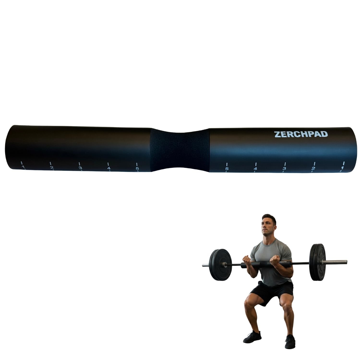 Barbell Pad Squat Pad Designed Specifically for Zercher Squats - Great for Ze...