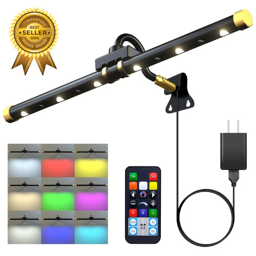 Picture Light with Remote, Led Accent Light Painting Plug In, Magnetic Art Light