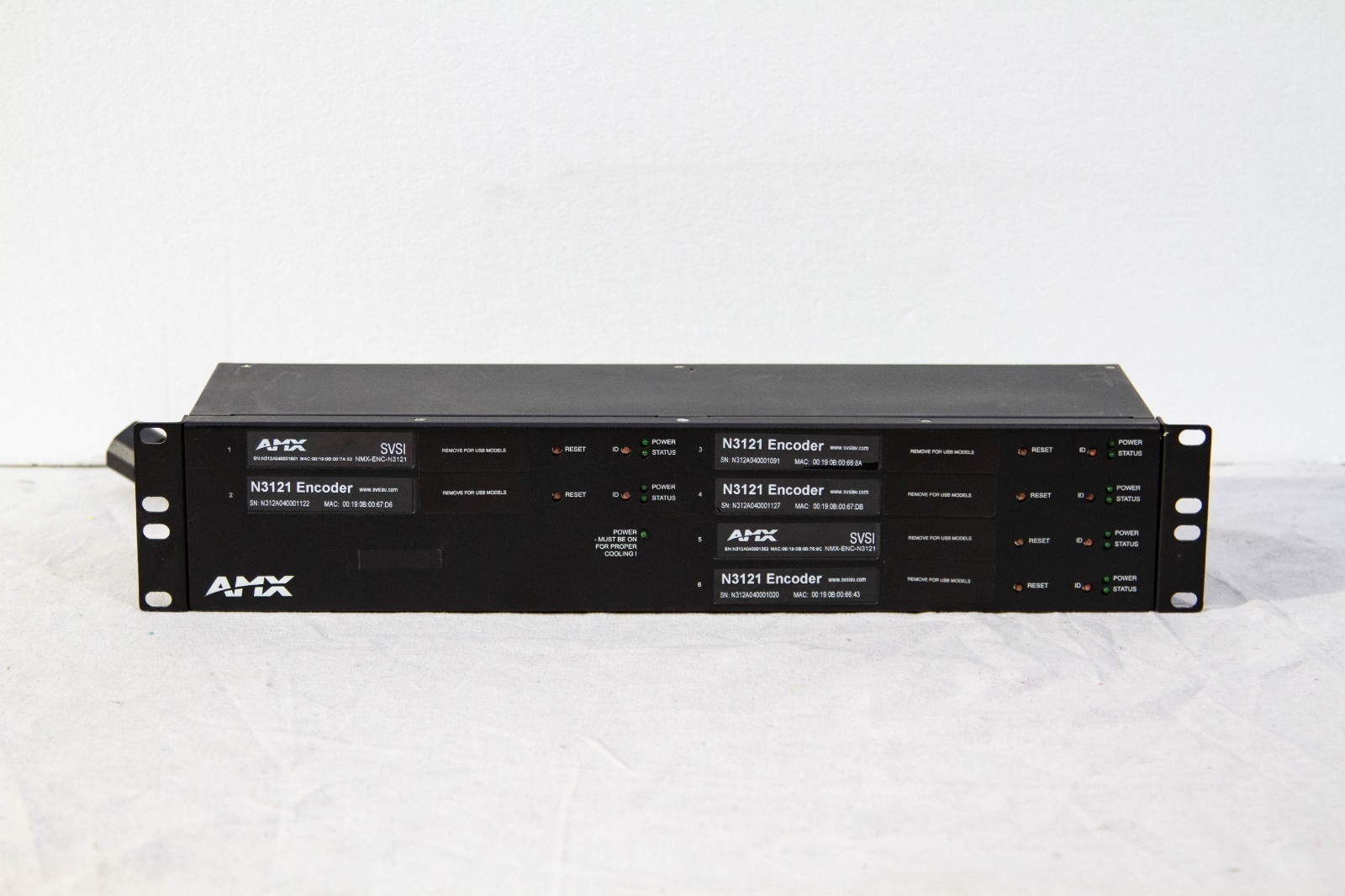 AMX NMX-ACC-N9206 (FGN9206) Rack Mount w Power for 6 SVSI N-Series Card Units