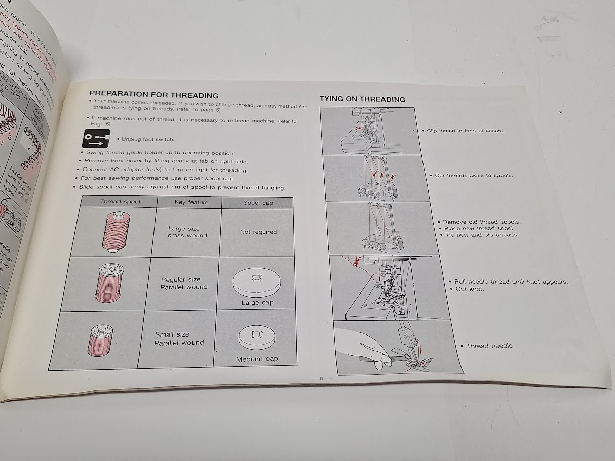 Singer Tiny Serger Model TS380A Manual