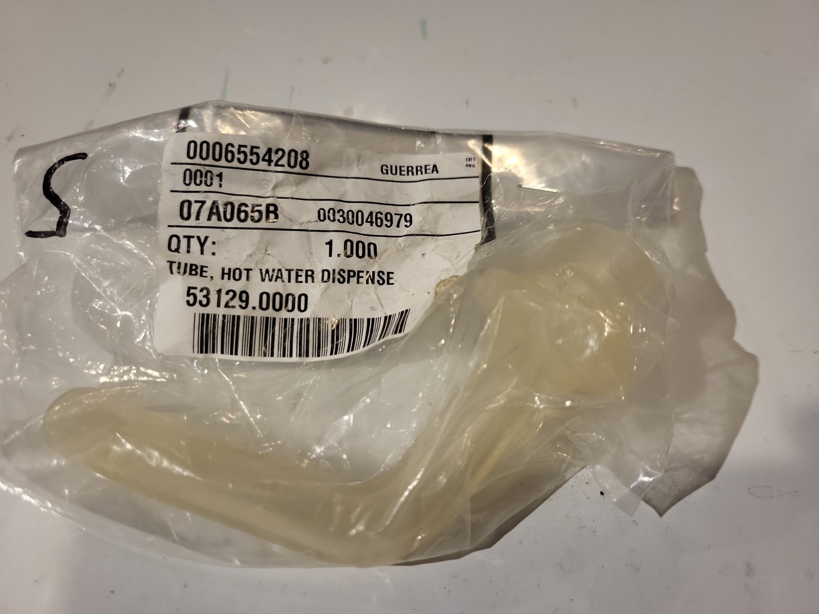 Bunn New Tube, Hot Water Dispense Genuine OEM part 53129.0000