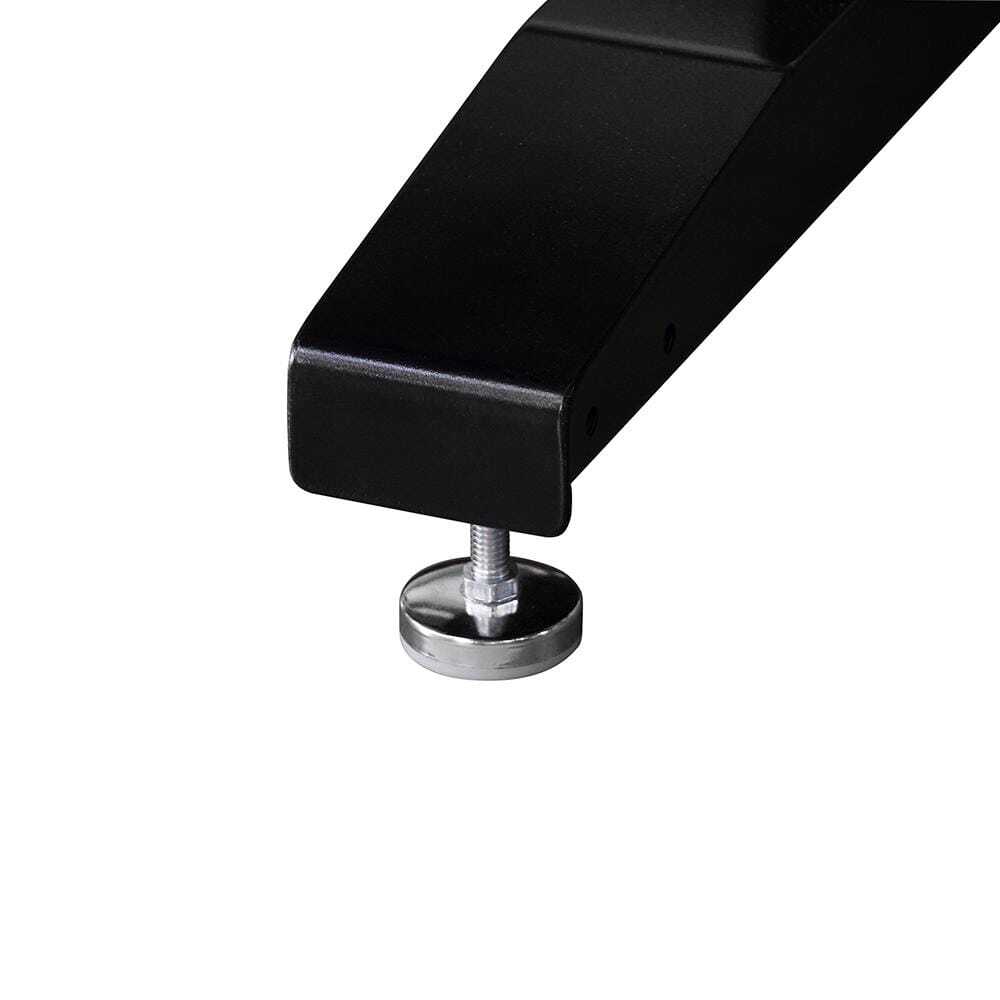 Workbench Table 62 in. Adjustable Height 2-Drawers Black Home Office Workstation