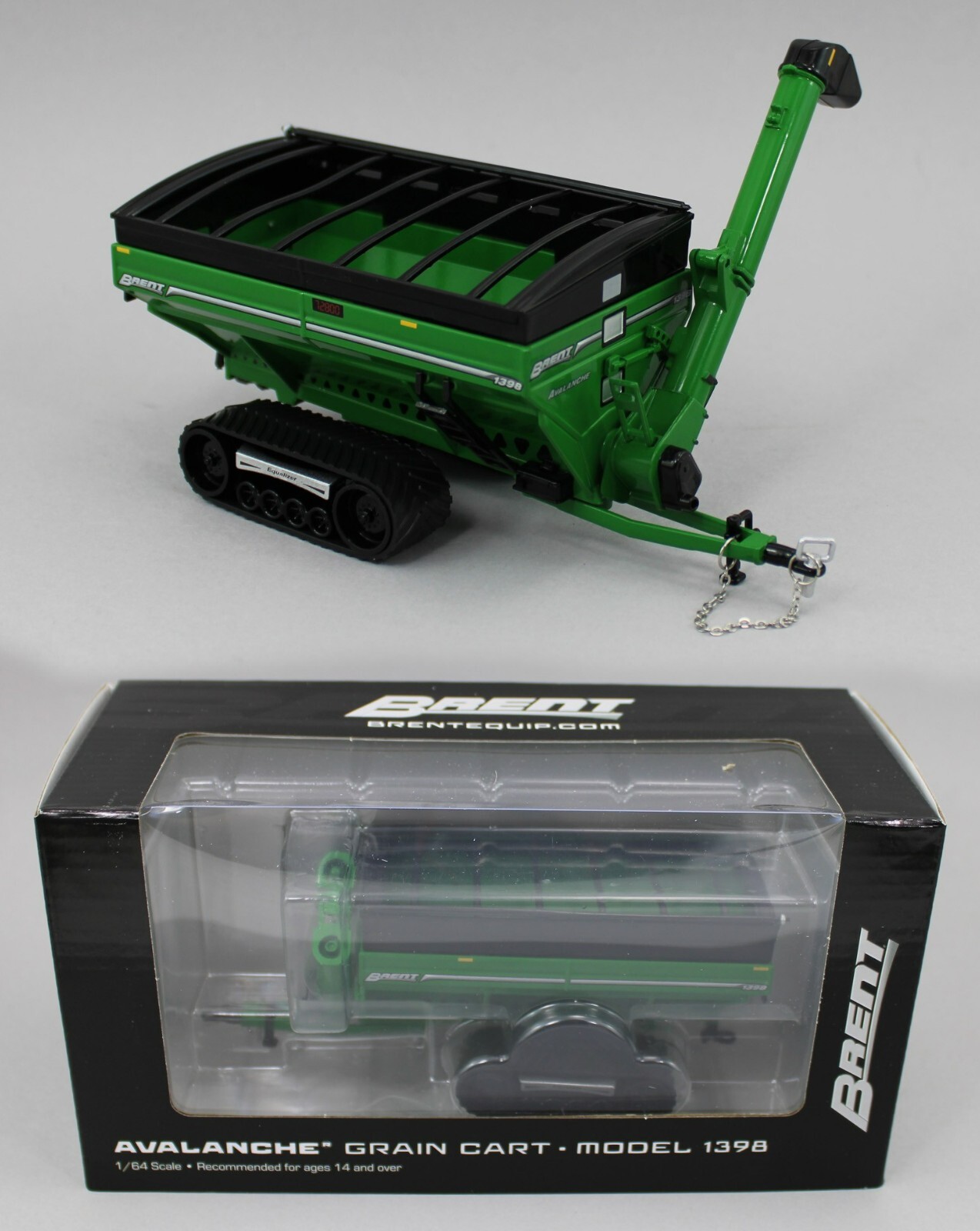 2025 SPECCAST 1:64 *BRENT* GREEN 1398 Equalizer *TRACKED GRAIN CART* NIB!