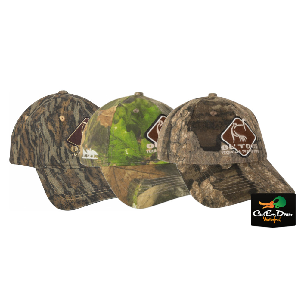 DRAKE WATERFOWL OL TOM TURKEY CAMO COTTON DIAMOND LOGO HAT BALL CAP