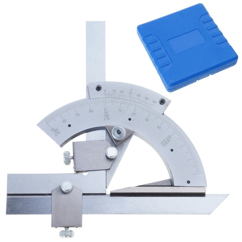 Precisions Angles Finder Rulers Tool Vernier Bevel Protractor for Woodworking