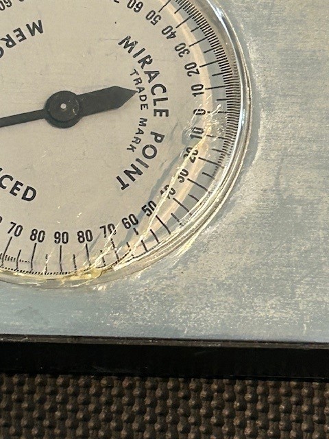 Vintage Miracle Point Magnetic Base Protractor