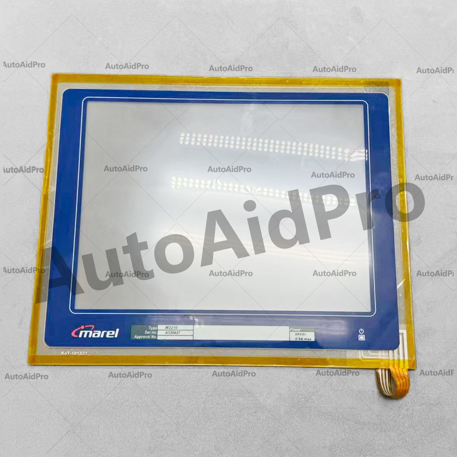 New Touch screen panel glass W/ Protective film overlay M3210 A135437 for Marel
