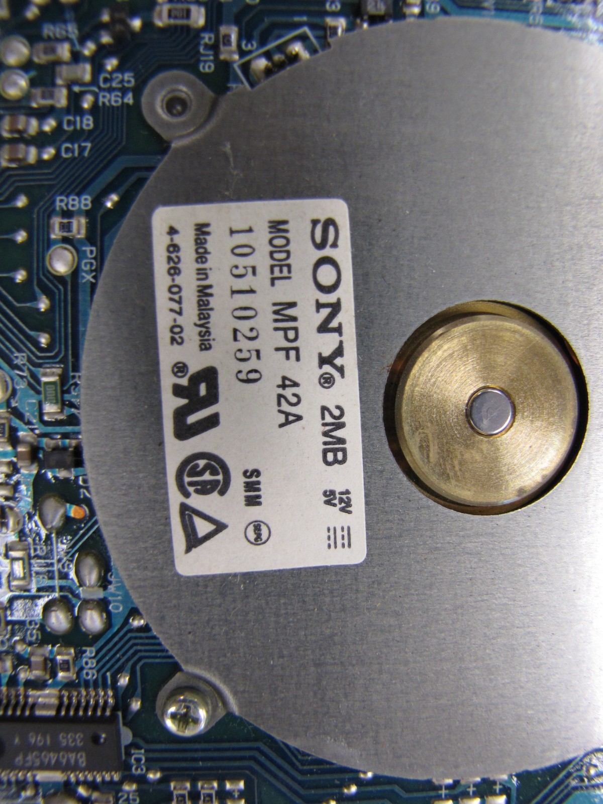 Sony MPF42A 2MB 3.5" Internal Floppy Drive -Tested & Working w/ Bracket - NH3