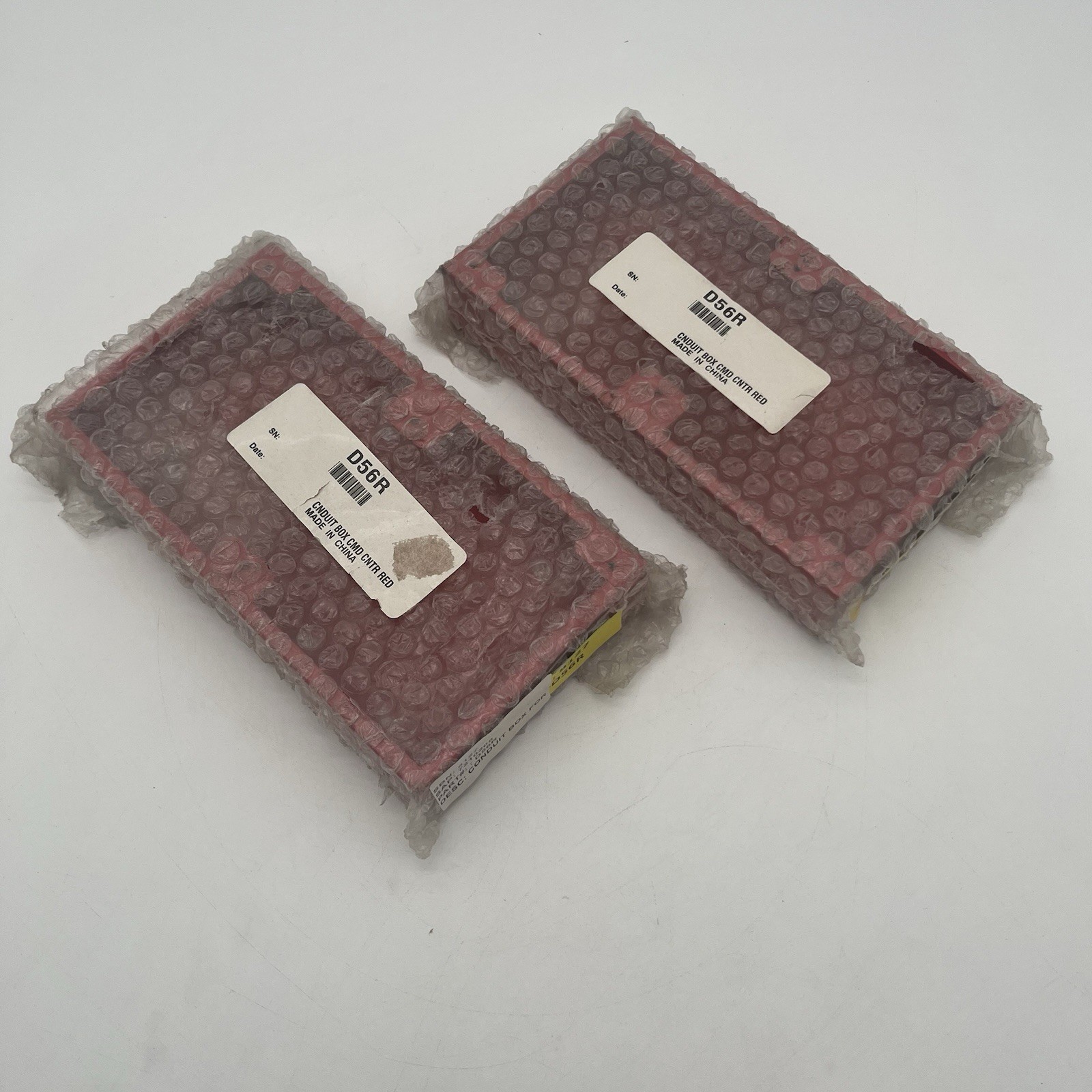 NEW!! 2 Pack Bosch Conduit Box For Command Centers Security - RED - D56R