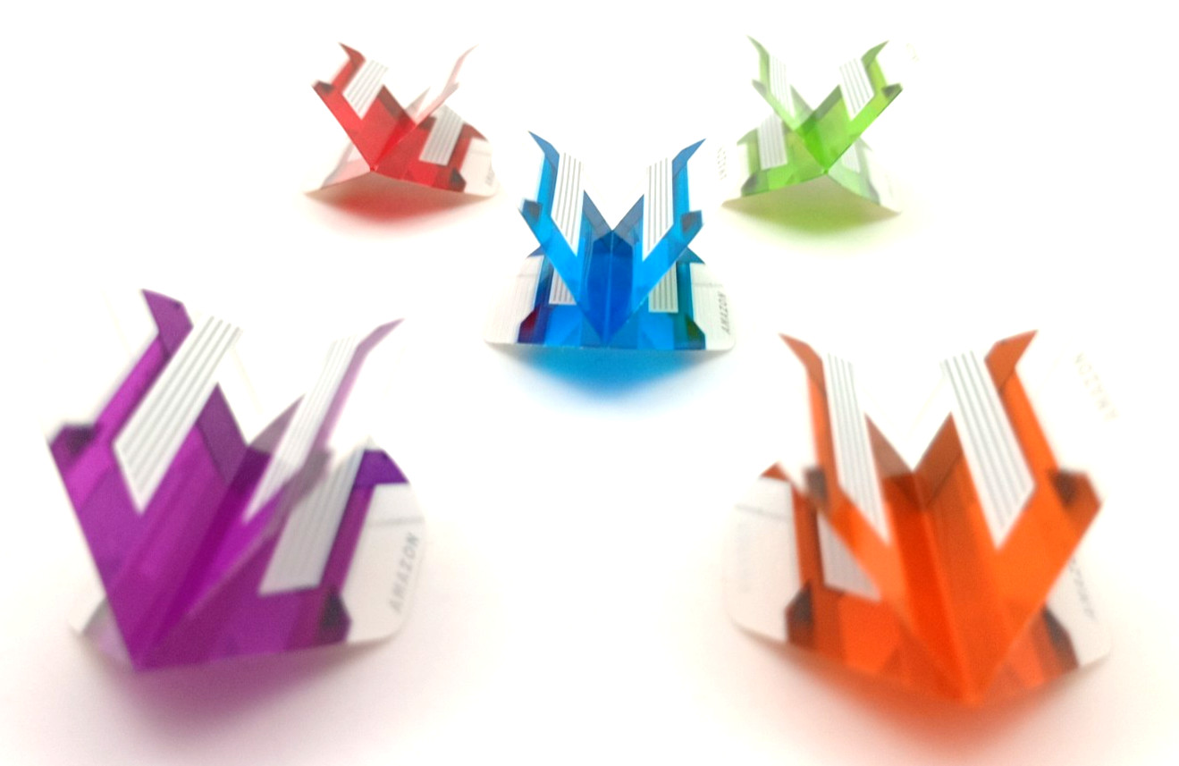 DartsClearance Strong Dart Flights No2 Standard Shape 10 set Value Pack