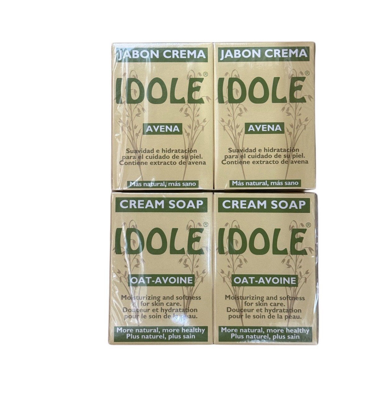 IDOLE Oat-Avoine variant Soap Moisturizing for softness and Skin Care 4 Packs