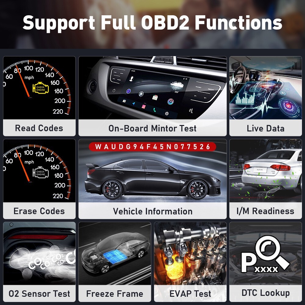 2026 Bluetooth Scanner KINGBOLEN Ediag Plus Car Diagnostic Tool KEY Coding CANFD
