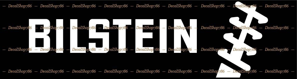 BILSTEIN - Auto Shock Absorbers -Auto Sports- Vinyl Die-Cut Peel N' Stick Decal
