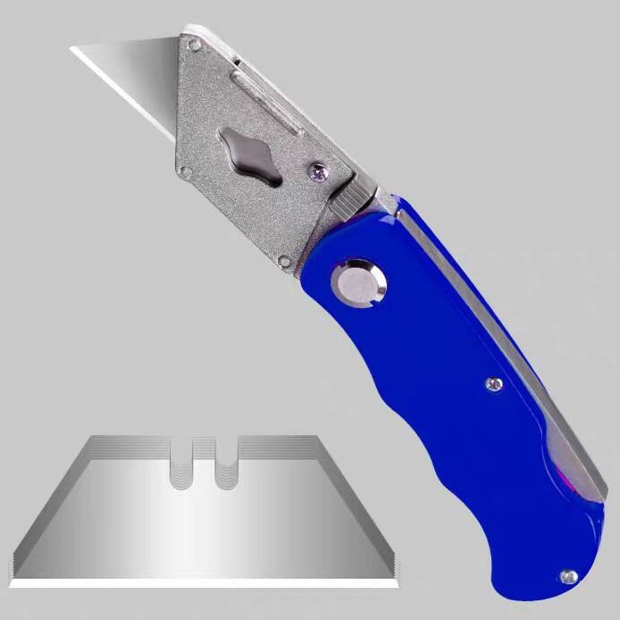 1PCS Folding Utility Knife with 10PCS Blade Heavy Duty Cutter Quick Change Blade