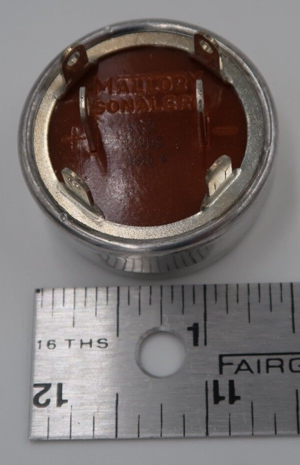 MALLORY Sonalert SC12 12VDC Aluminum Housing Continuous Low Sound Alarm Buzzer