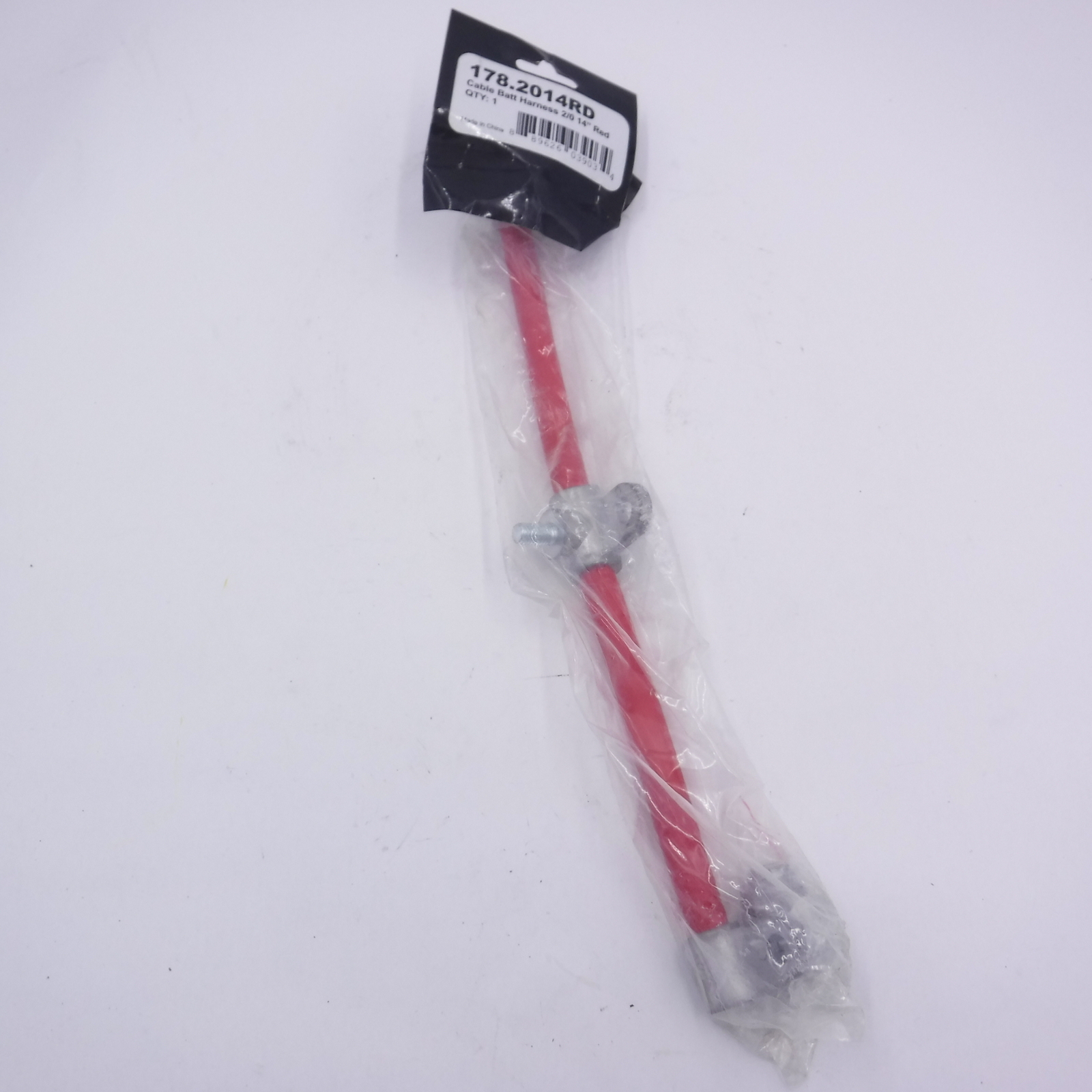 Automann Battery Harness Cable 2/0 14" Red 178.2014RD