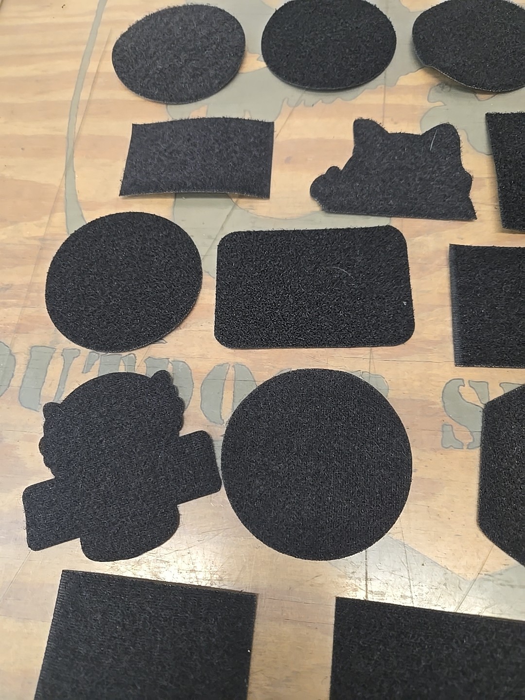 Salty Morale/Military Patch Sew-On Loop Panel Multiple Sizes 20pcs Lot #D2