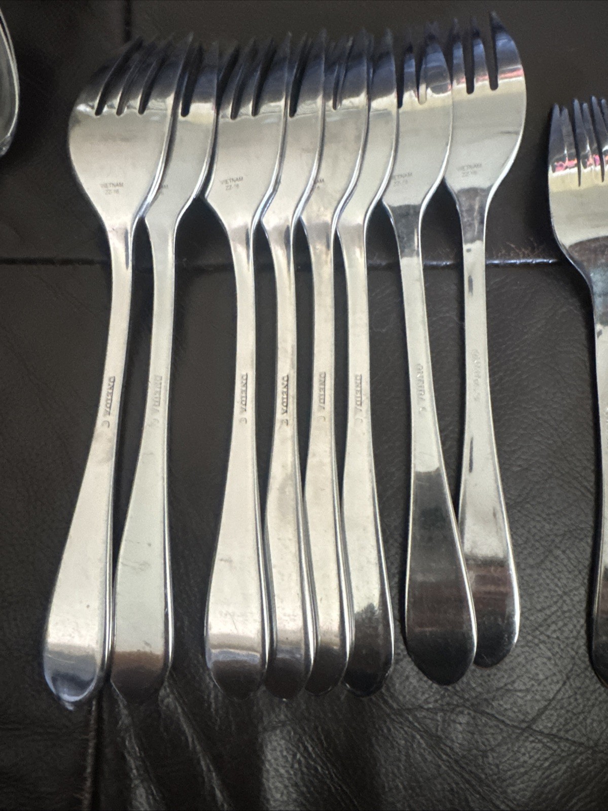 18pc Oneida JOANNE Frosted Satin Stainless Flatware Replacement Fork Spoon