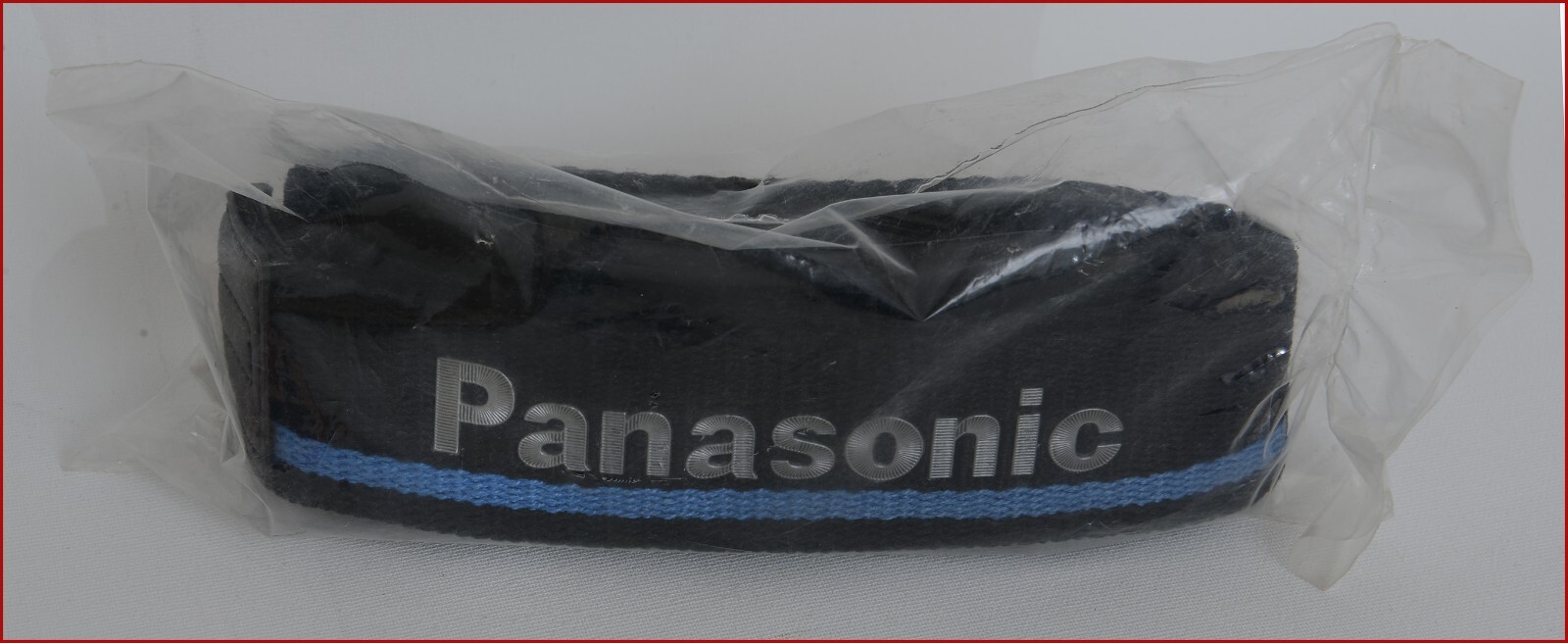 Vintage Panasonic Camera Shoulder Neck Strap New Old Stock Blue line FreeShippig