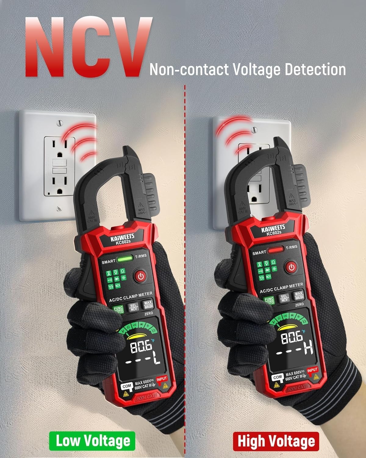 Smart Digital Clamp Meter, 2026 Intelligent Auto Ranging Multimeter 600A TRMS...