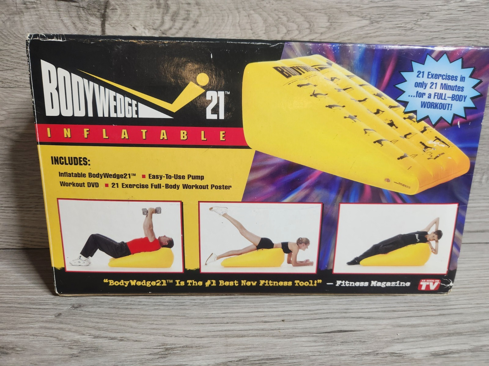 NEW BodyWedge Body Wedge Inflatable 21 Workout Set Pump DVD.