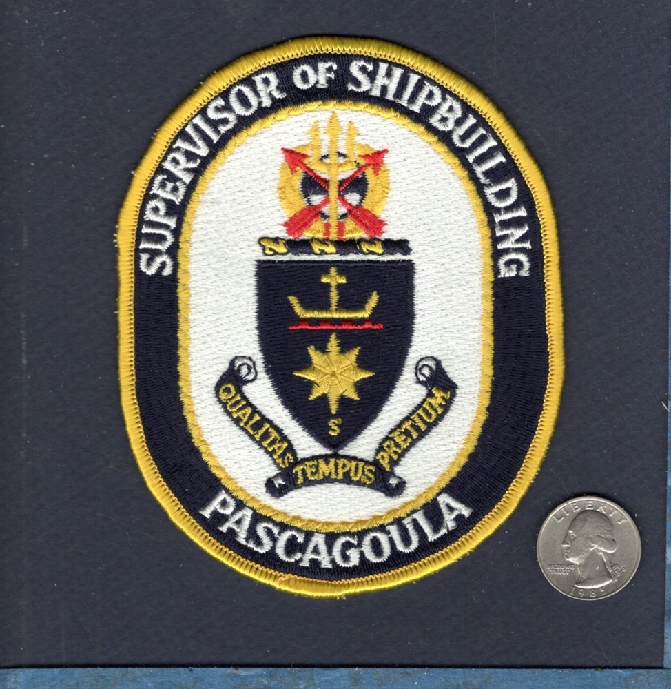 Supervisor Of Shipbuilding NAVSTA Naval Station PASCAGOULA NAVY Squadron Patch