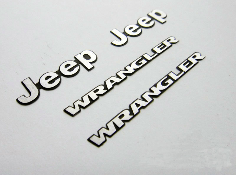 Metal Wrangler logo Set for 1:10 TAMIYA CC01