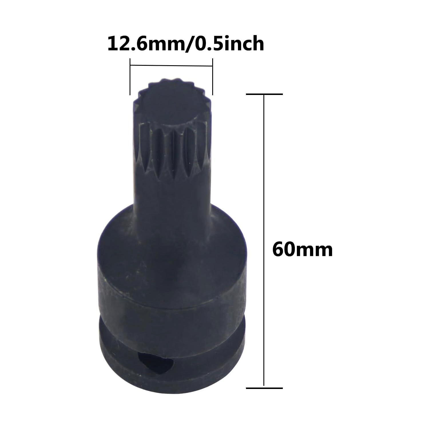 Car Seat Screw Removal Socket Remove Tool 1/2" Dr 16 Teeth Socket Bit FOR BMW X7