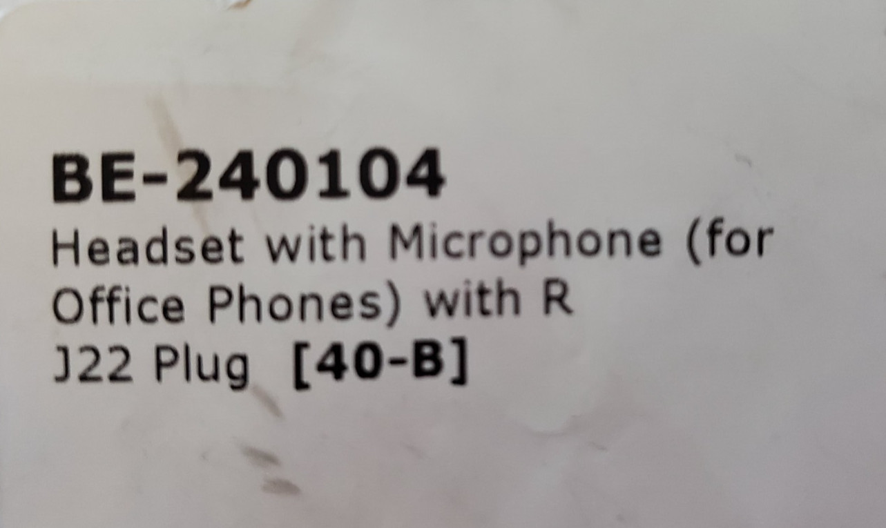 Telephone Headset Landline Phone Headphone With Mic RJ9 / RJ10 / RJ22 Plug