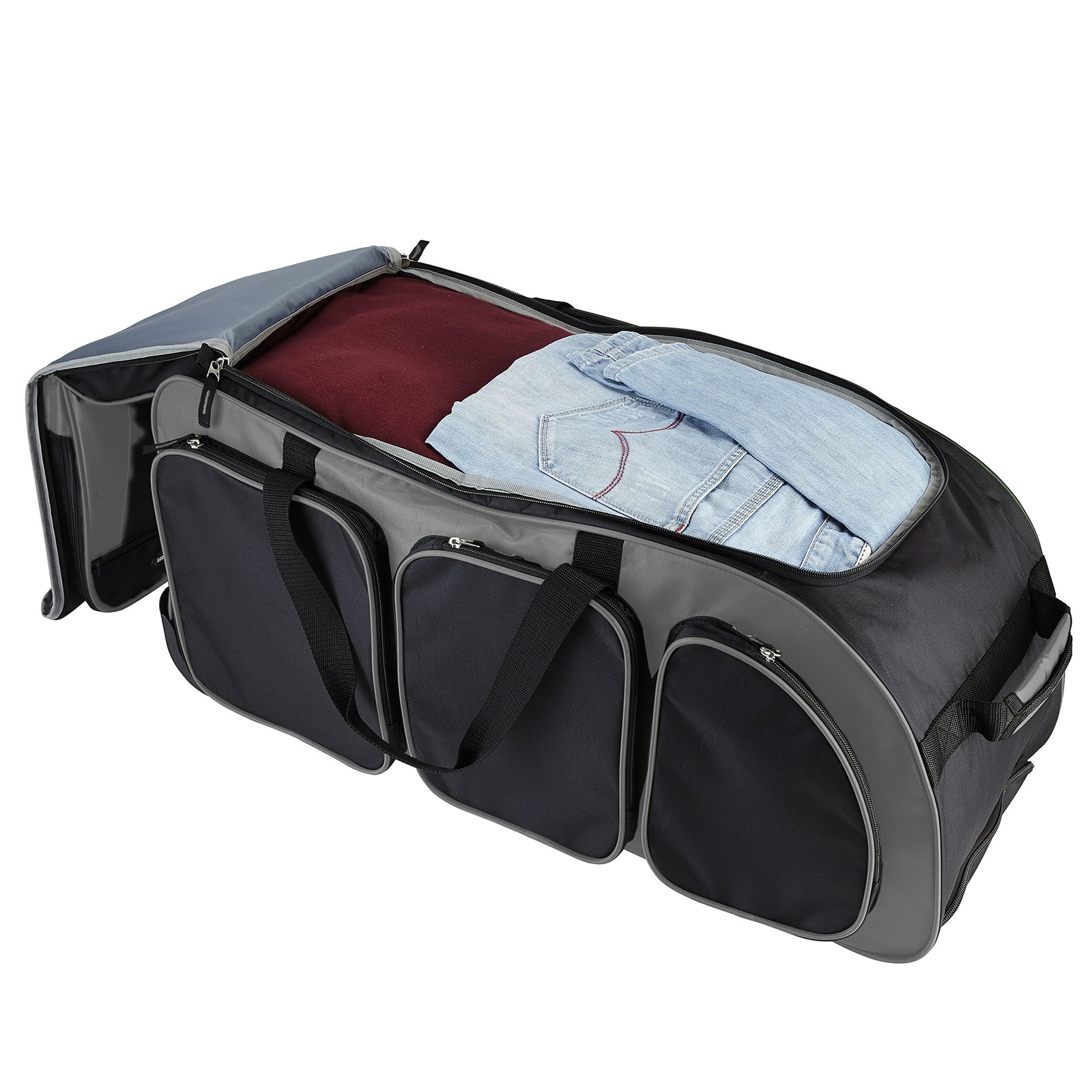 30" Xpedition Rolling Duffel Bag, Charcoal Grey