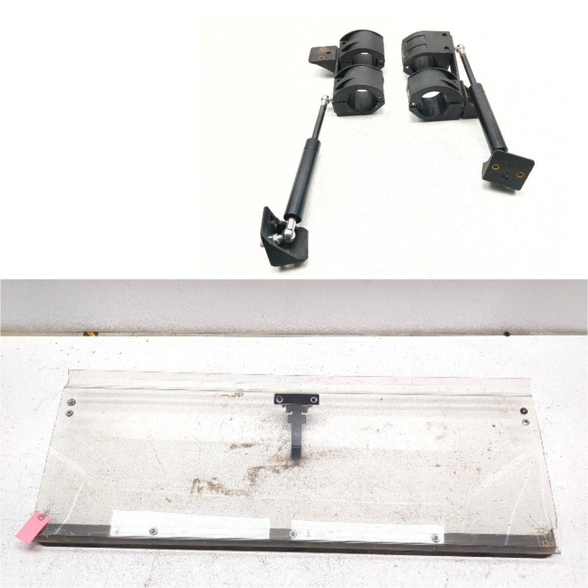 08-13 Kawasaki Teryx KRF 750 Front Half Windshield With Folding Struts