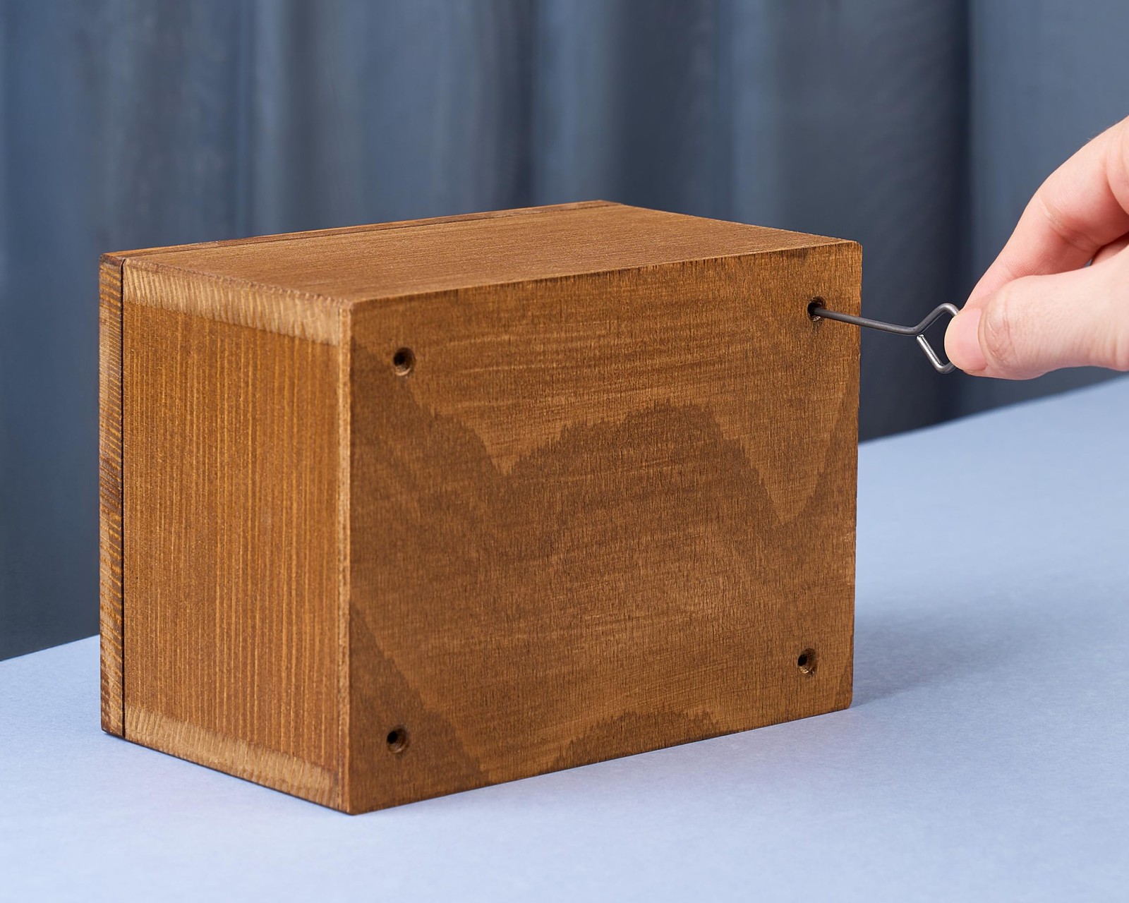 Wooden with Lid and Compartment under False Bottom