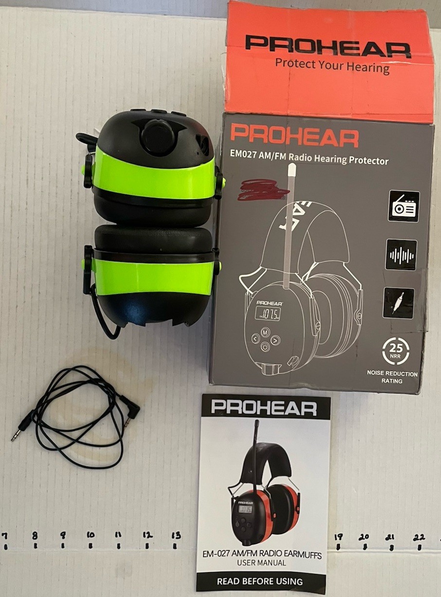 AM FM Radio Hearing Protector Missing Battery Cover
