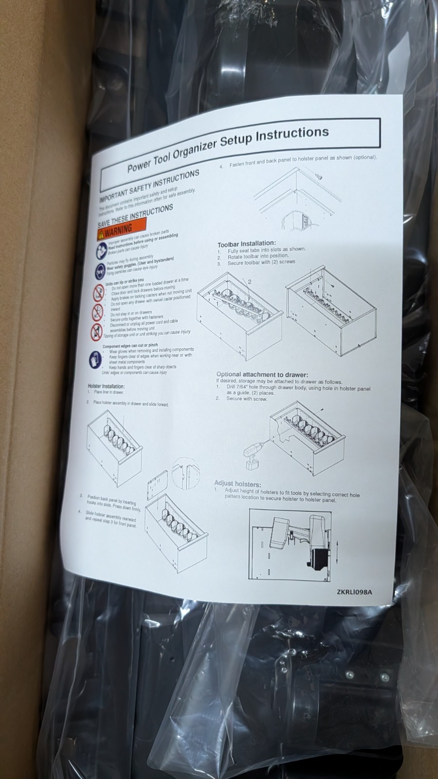 Snap On Epiq Roll Cab Power Drawer Kit Part # 301AE5000