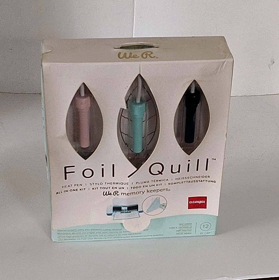 12pc American Crafts We R Memory Keepers Foil Quill Cutting Heat Pens Tips Kit