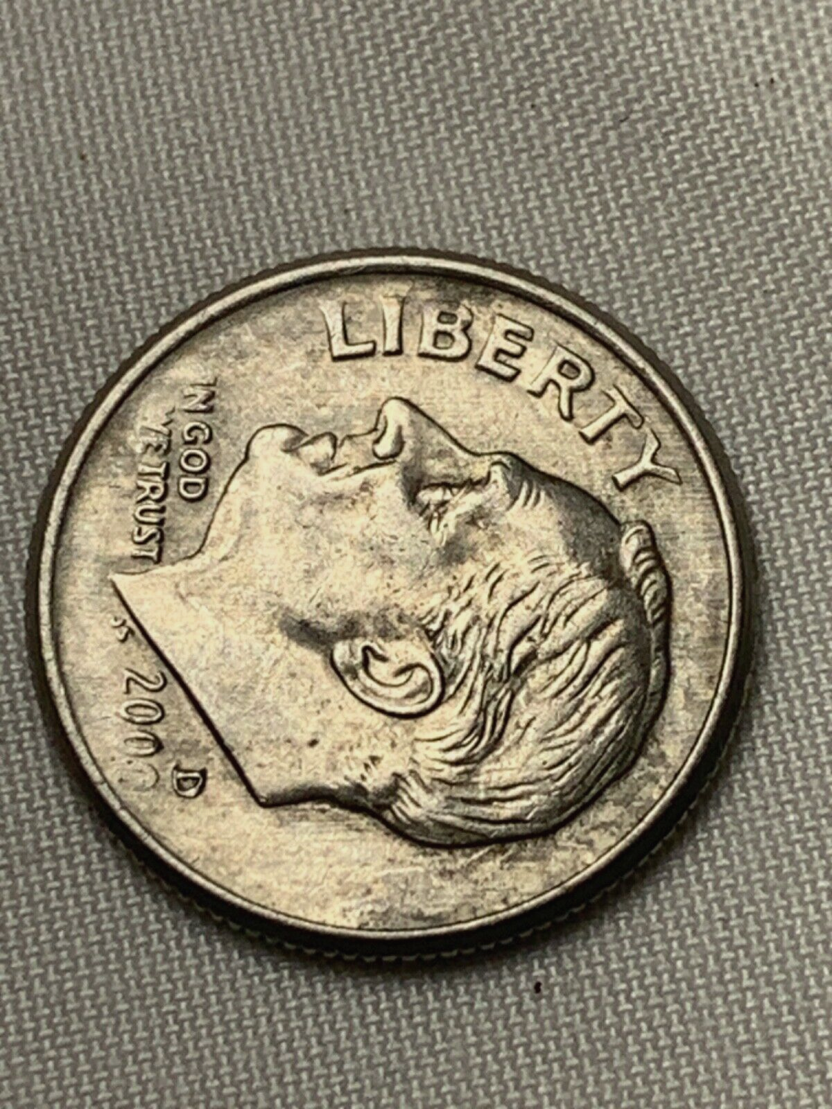 2000 D Off Centered Dime Nice Error Shallow Hit Date RARE Circulated Ungraded