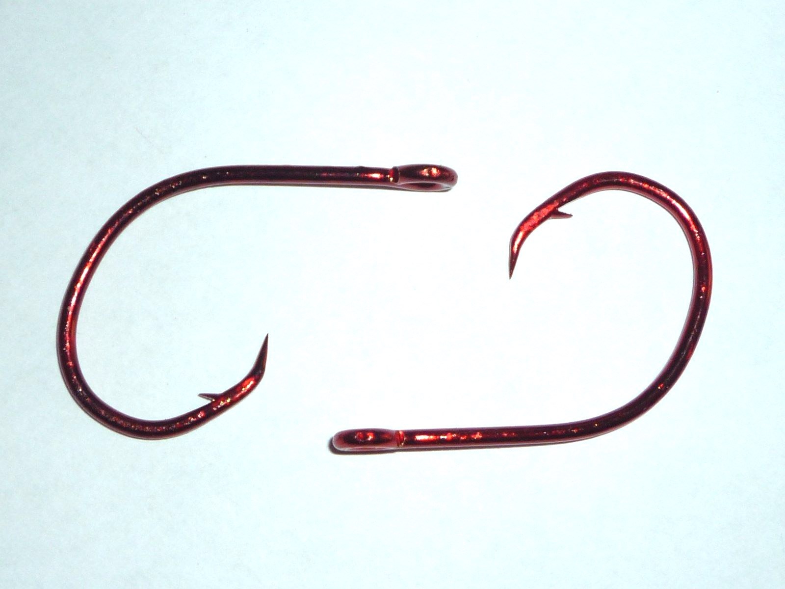 (25) Eagle Claw Lazer Sharp Circle Sea hooks (Size 5/0) Sea Guard Red (BULK)