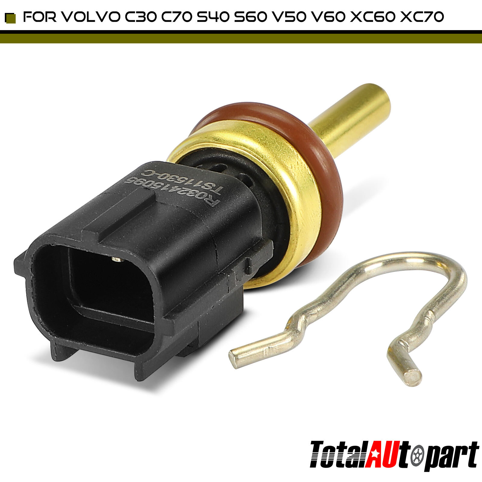 Engine Coolant Temperature Sensor for Volvo C30 C70 S40 S60 V50 V70 XC60 Petrol