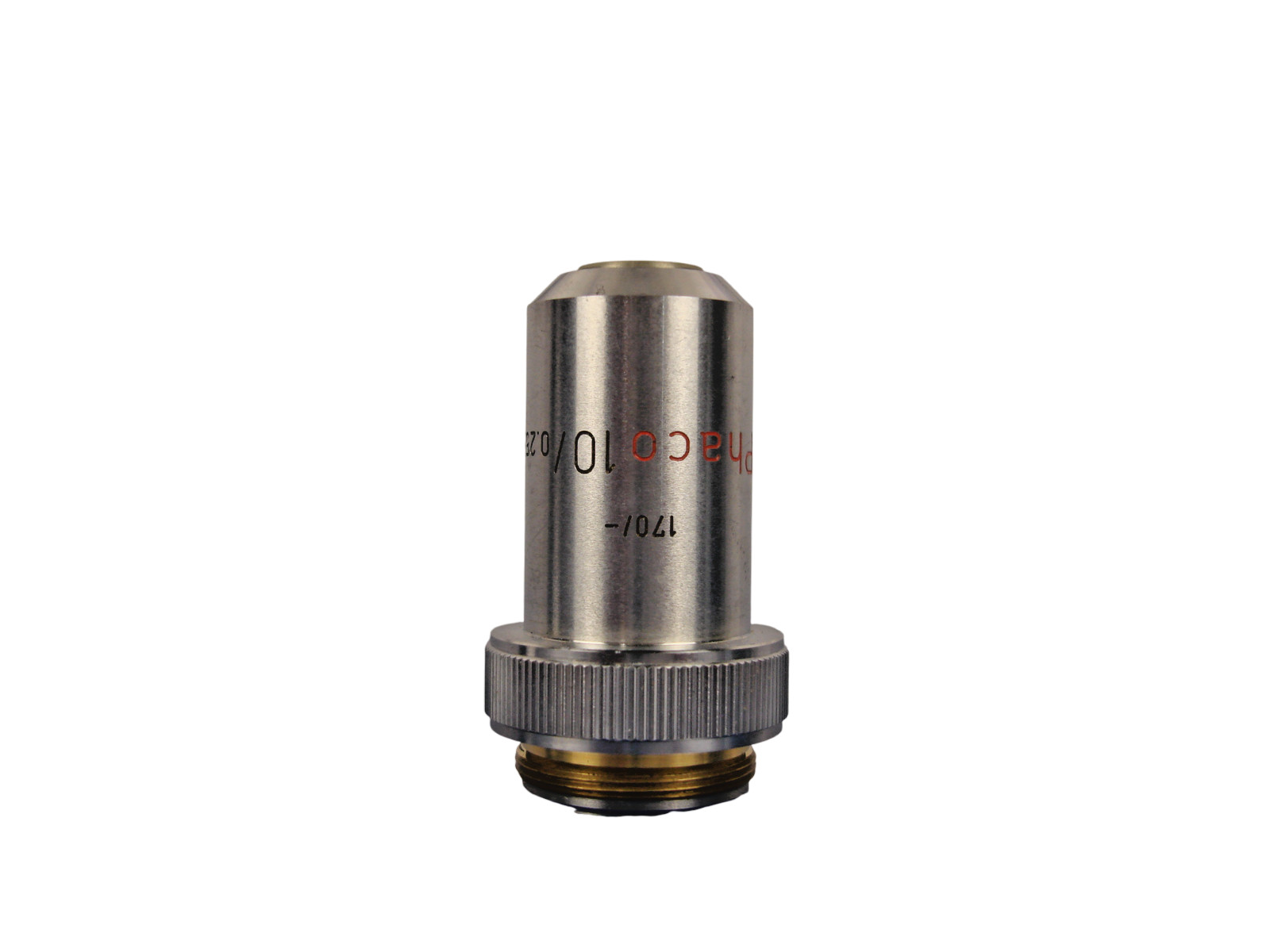 Leitz Wetzlar Microscope Objective Lens 170/- Phaco 10x /0.25 10/0.25 10x
